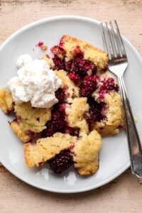 Vegan BlackBerry Cobbler